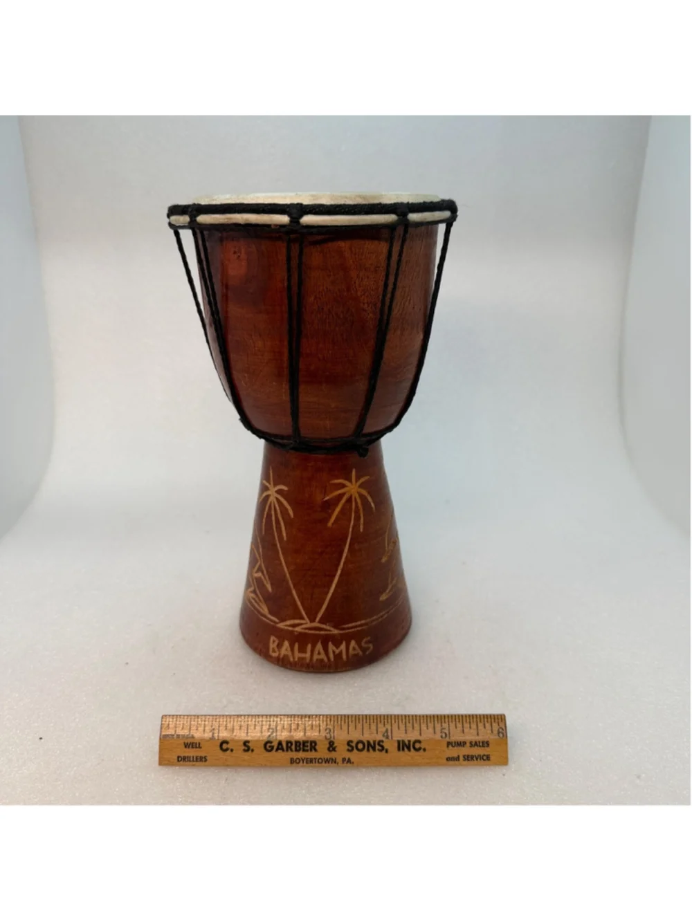 Vintage Bahamas Souvenir Djembe Drum